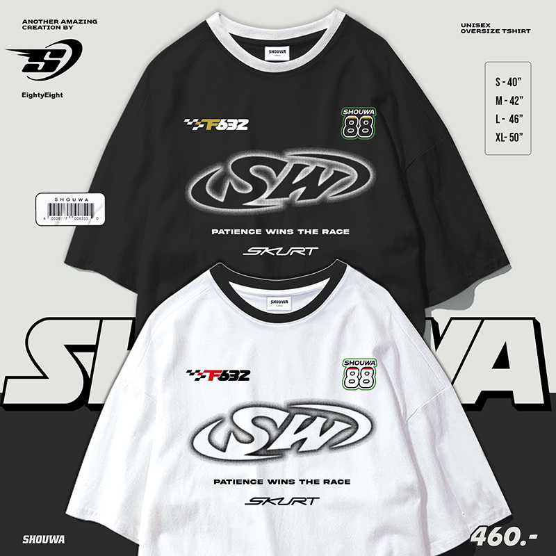 พร้อมส่ง เสื้อยืดโอเวอไซส์ "SHOUWA" รุ่น SKT