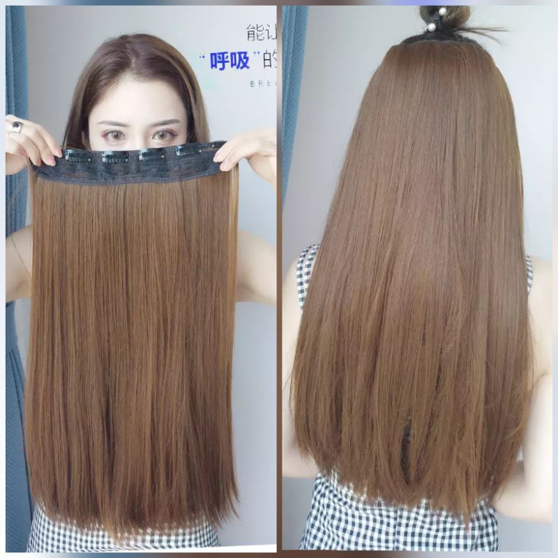 แฮร์พีชตรงยาว 60cm. หนาสุด 200g. จัดส่งเร็วมากคะ