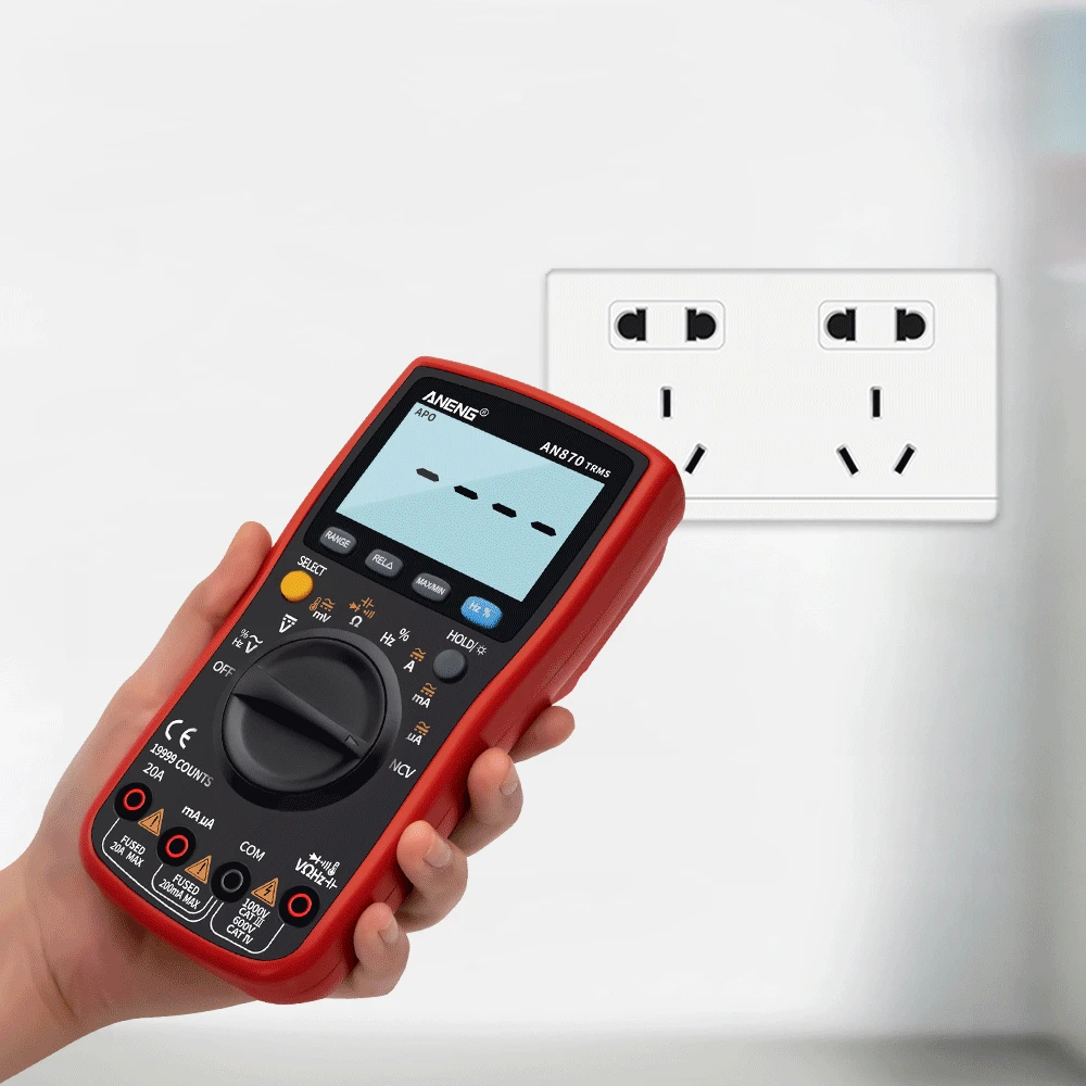 ANeng AN870 Digital Multimeter มัลติมิเตอร์ แบบดิจิทัล มืออาชีพ 19999 เครื่องนับ กระแสไฟ TRMS ราคา ถูกที่สุด ดีลบีเคเค แกลเลอรีภาพที่ 7