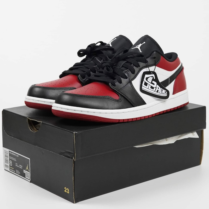Jordan 1 Low Bred Toe พร้อมส่ง แท้ 100%