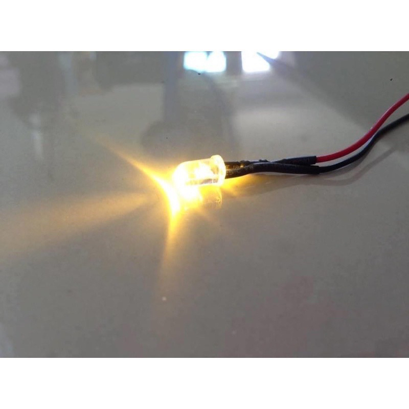 ดวงไฟ LED 5 มิล พร้อมสายไฟดำแดง มีไฟ 12v และ 24v (จำนวน 50 ดวง) - รูปที่ 6