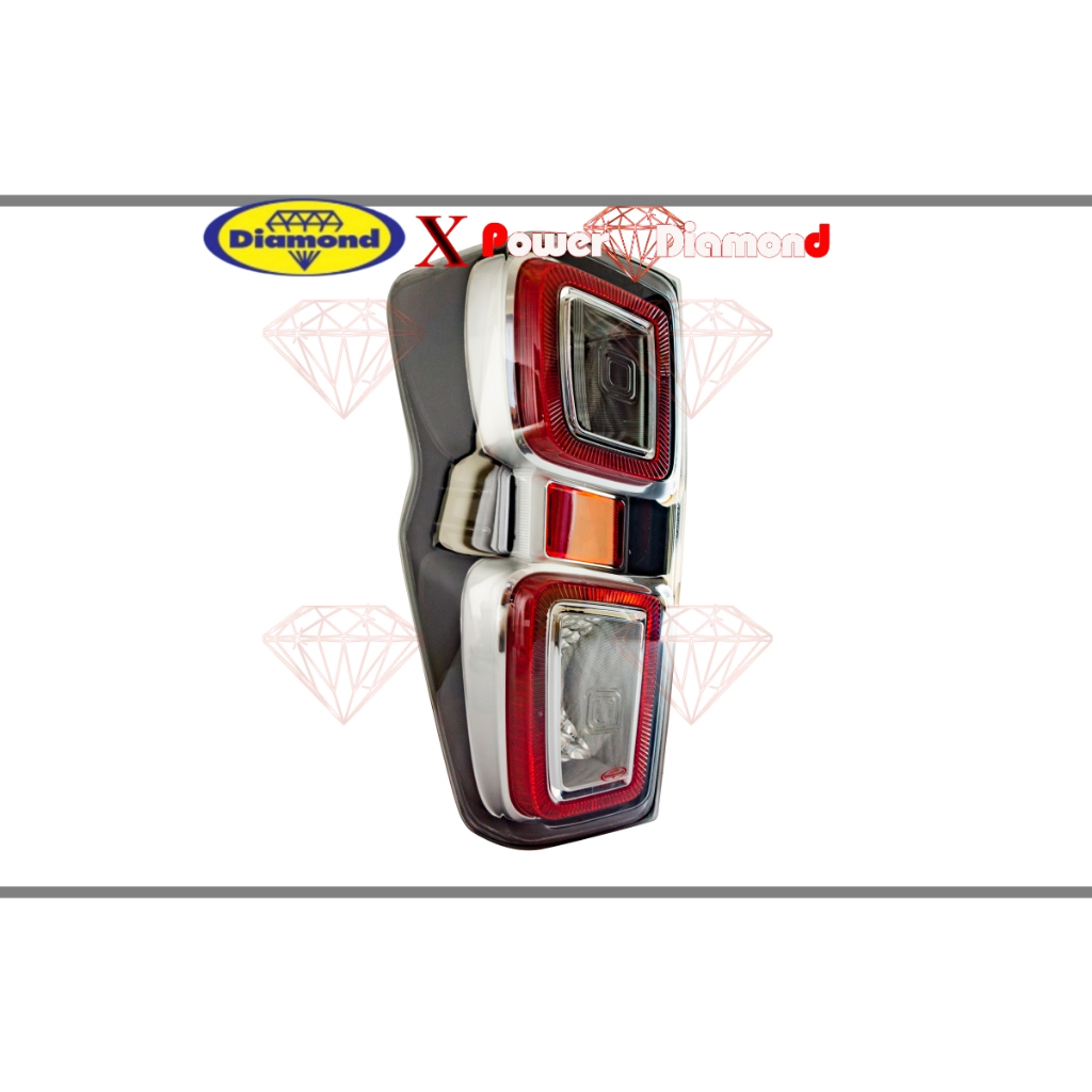 เสื้อไฟท้าย ไฟท้าย ISUZU DMAX  ปี 2020 ขึ้นไป ไฟ LED อีซูซุ ดีแม็ก ดีแมค ดีแมก ตราเพชร ไดมอนด์ Diamond 04-594 - รูปที่ 2
