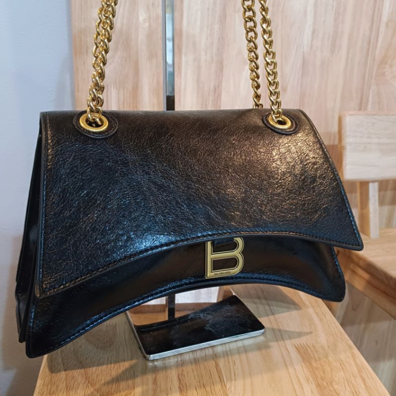 กระเป๋าบาเลนเซียก้า #Balenciaga Logo-plaque Leather Shoulder Bag#มือสอง#Used#งานลุ้นแท้#งานคัดหัวตู้ญี่ปุ่น+เกาหลี