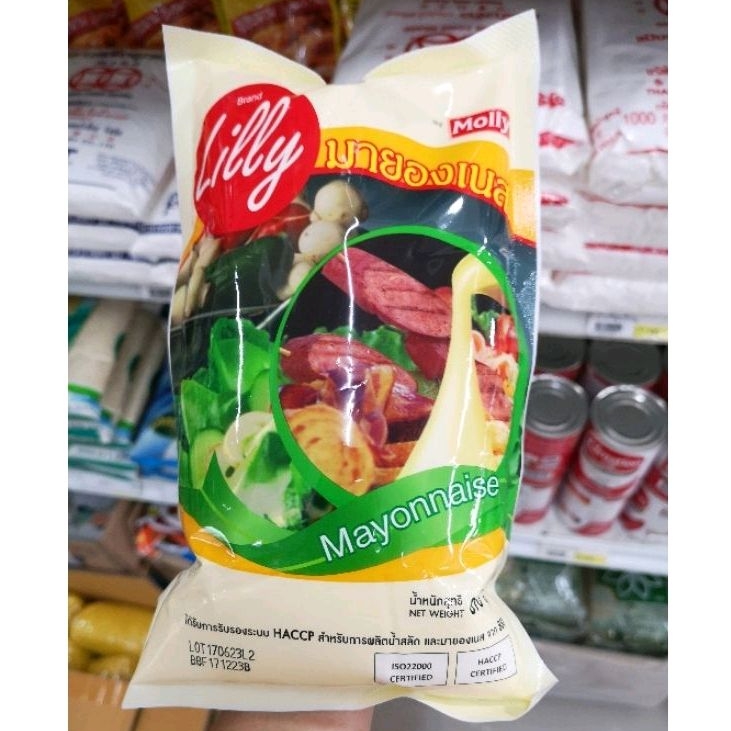 [ยกลัง]​ มายองเนส ตราลิลลี่ 870g.×12ถุง