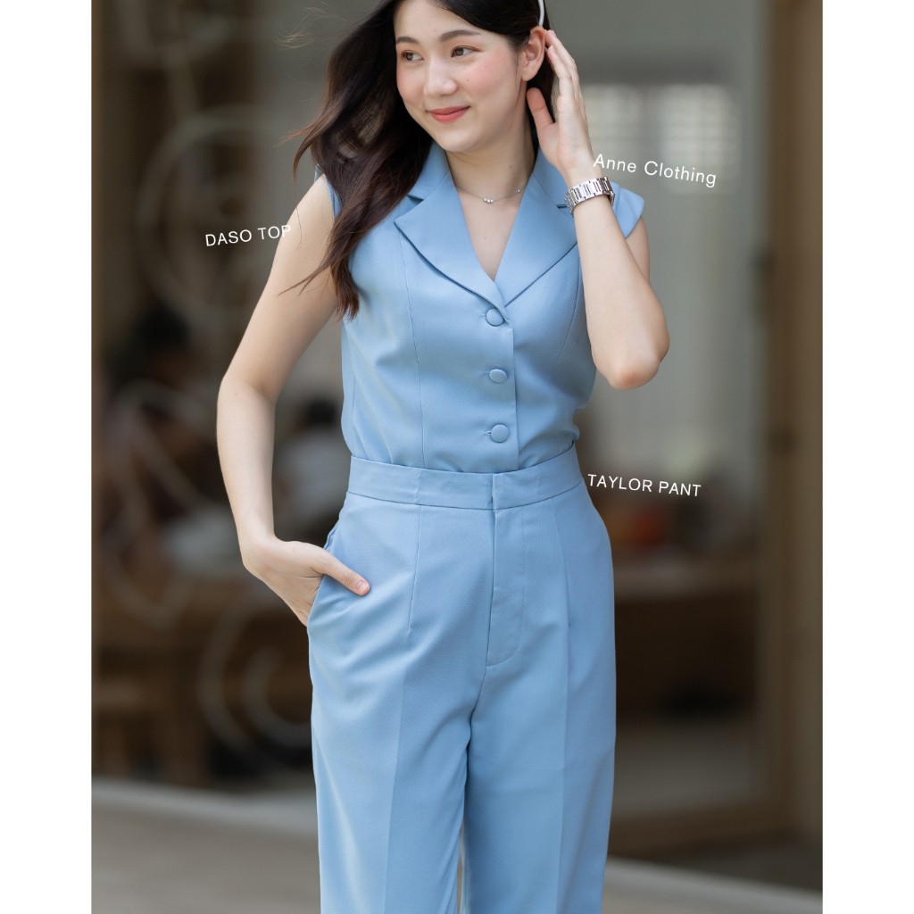 Anne Clothing Taylor Pant กางเกงเทย์เลอร์ ขากระบอกทรงสวยมาก ทรงเป๊ะยืนหนึ่ง งานตัดคุณภาพ