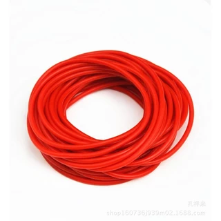 ยางกลม 3 ขนาด 4 มม.(สีเหลือง) 5 มม.(สีส้ม) 6 มม.(สีแดง) รหัส 527(ขายเป็นเมตร)