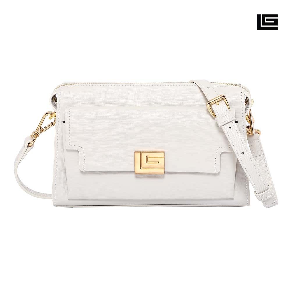 Guy Laroche กระเป๋าสะพายข้าง รุ่น AGH0023_CR - สีครีม *มีสายสะพาย 1 เส้น*