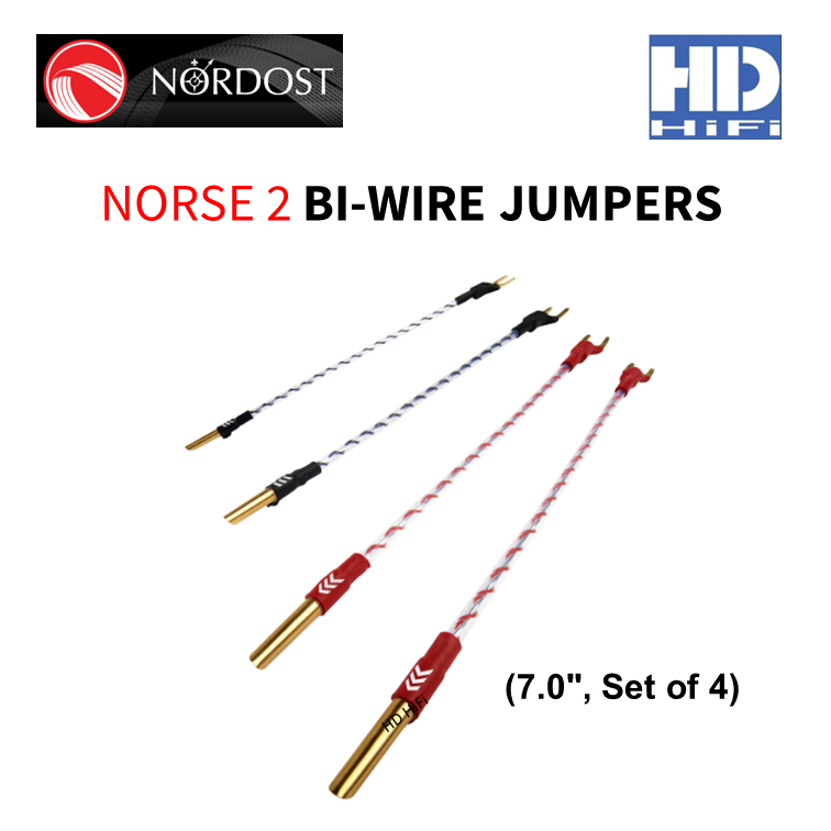 NORDOST NORSE 2 BI-WIRE JUMPERS 7'' (Set of 4)
