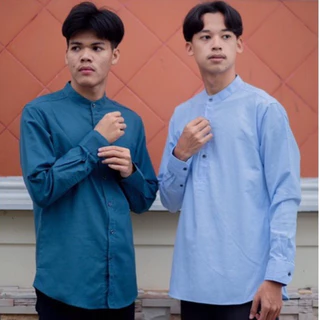 👔เสื้อเชิ้ตคอจีนแขนยาว28สี👔ผ้า Oxford ทรงสลิม คัตติ้งเนี๊ยบมากกกกก