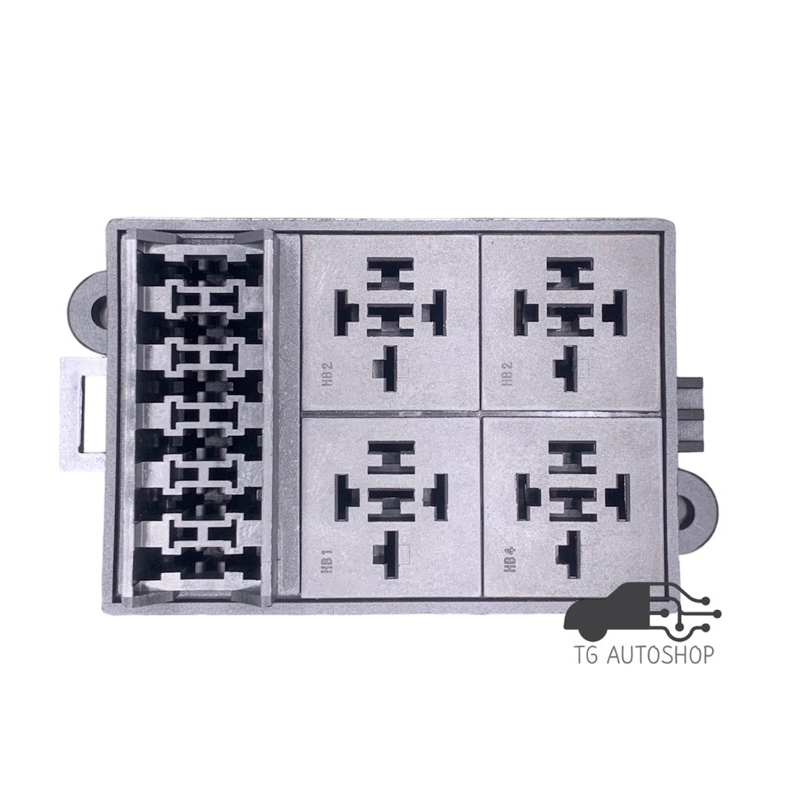 [TF0006-10] กล่องฟิวส์รถยนต์ Socket Relay 5 ขาใหญ่ 4 ช่อง พร้อมช่องเสียบฟิวส์ใหญ่ ATO 6 ช่อง พร้อมพินเทอมินัล