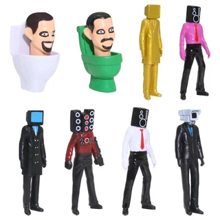 โมเดลตุ๊กตาฟิกเกอร์ Skibidi Toilet Action Figure Speakerman TV Man Monitor Man ของเล่นสําหรับเด็กเก็บสะสม