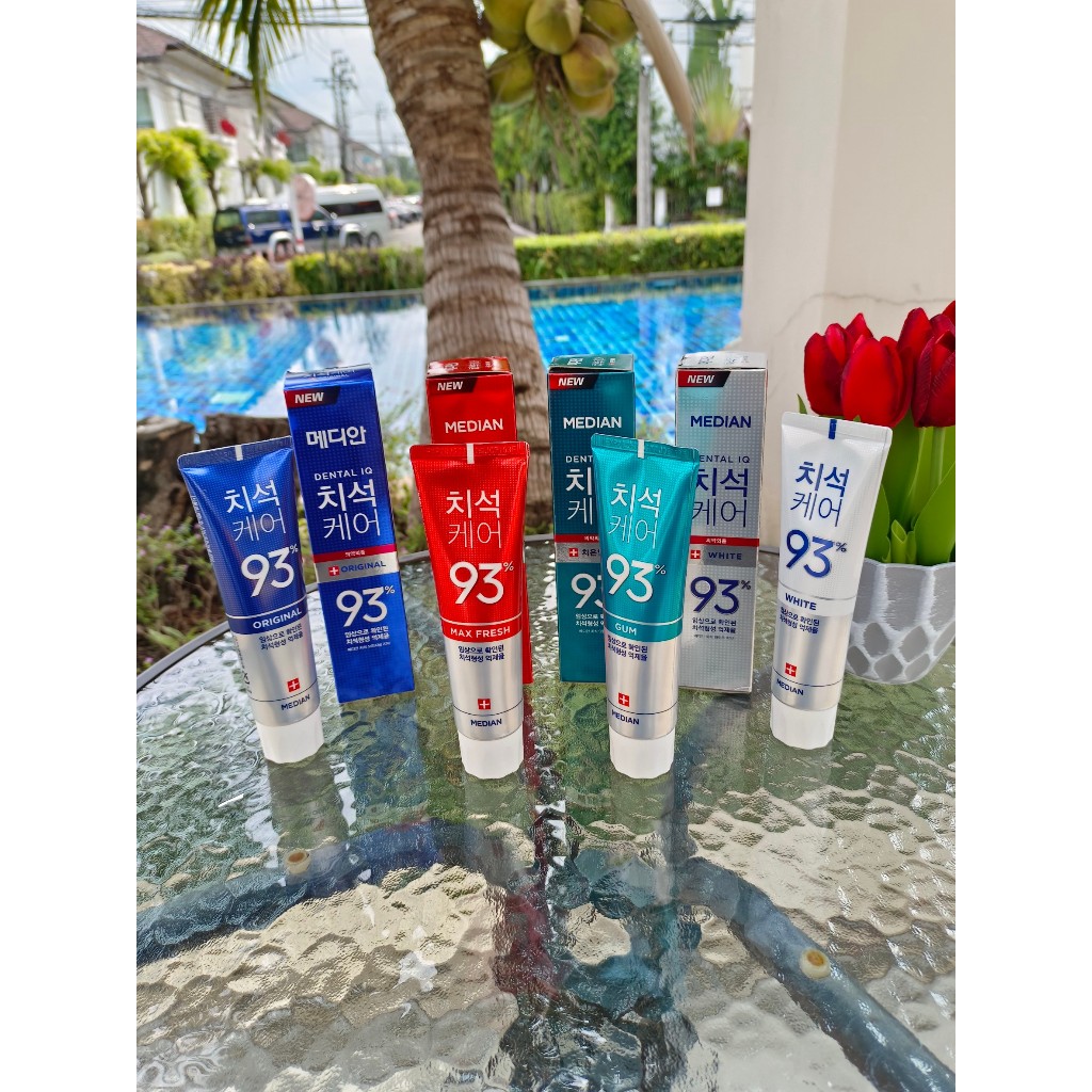 มีเดียน MEDIAN DENTAL IQ 93 (มี 4 สูตร) ยาสีฟันเกาหลี สะอาด ไม่แสบปาก มีเม็ดซิลิกา