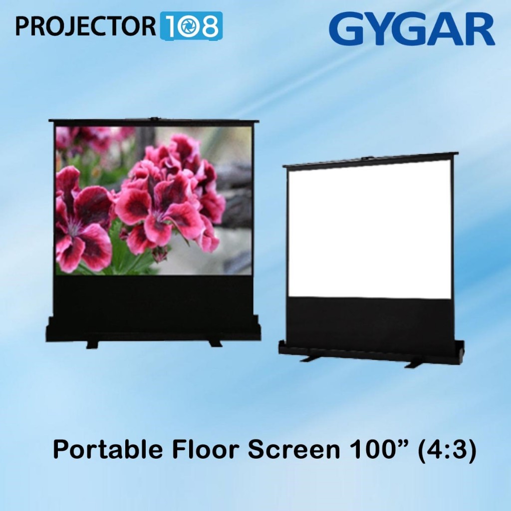 Gygar Portable Floor Screen 100 Inch อัตราส่วน 4:3 (203 x 152 cm.) MW