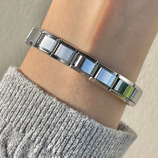 กำไล Starter Italian Charm Bracelet กำไลสแตนเลส กำไลข้อมือ ส…