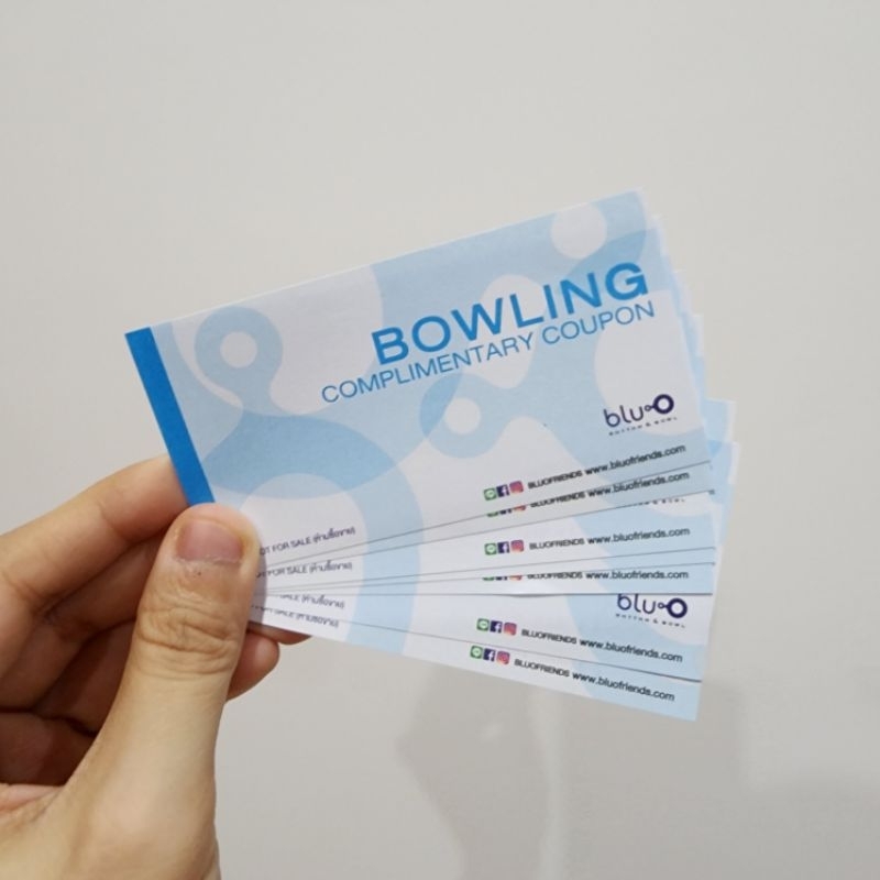 (ส่งฟรี) บัตรเล่นโบว์ลิ่ง Blu-O Bowling 7 ใบ