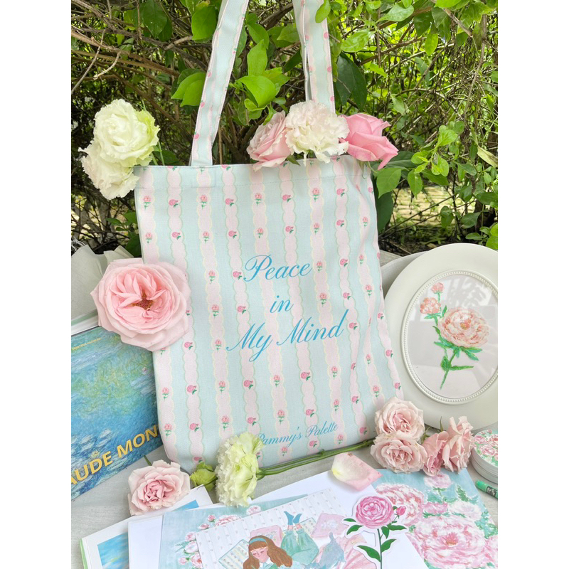Peace Canvas Bag กระเป๋าแคนวาส | Pammy's Palette