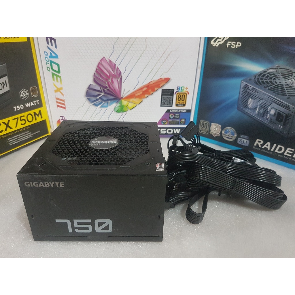 PSU ประกันถึง 1-5-2027 Gigabyte P750GM 750W 80+Gold มือ2 สายถอดได้ / power supply /  พาวเวอร์ซัพพลาย