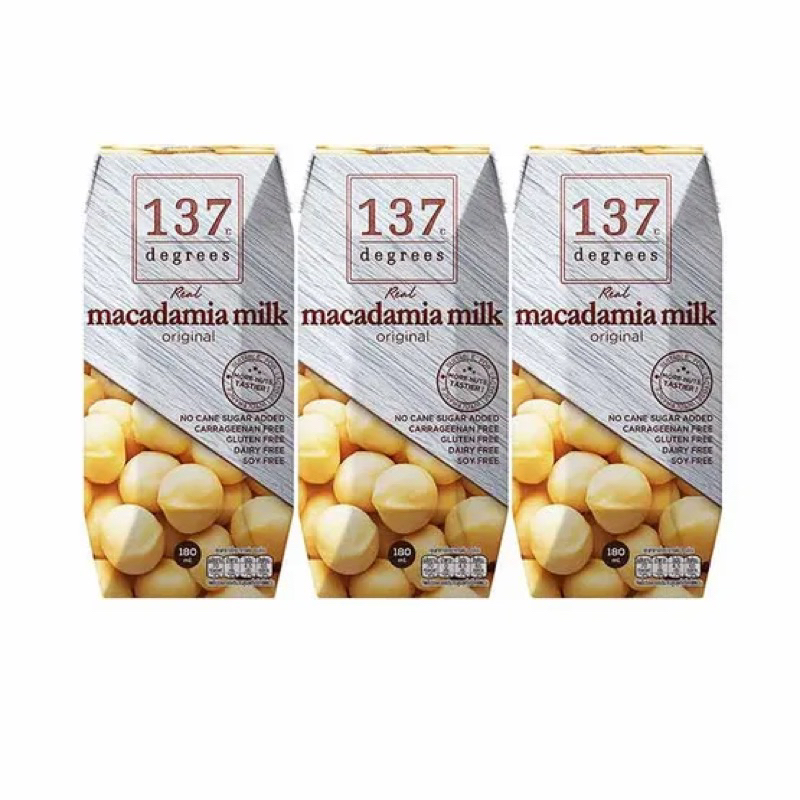 แพ็ค3กล่อง นมแมคคาเดเมีย 137ดีดรี แบรนด์จากอเมริกา🇺🇸 137 degree macadamia milk