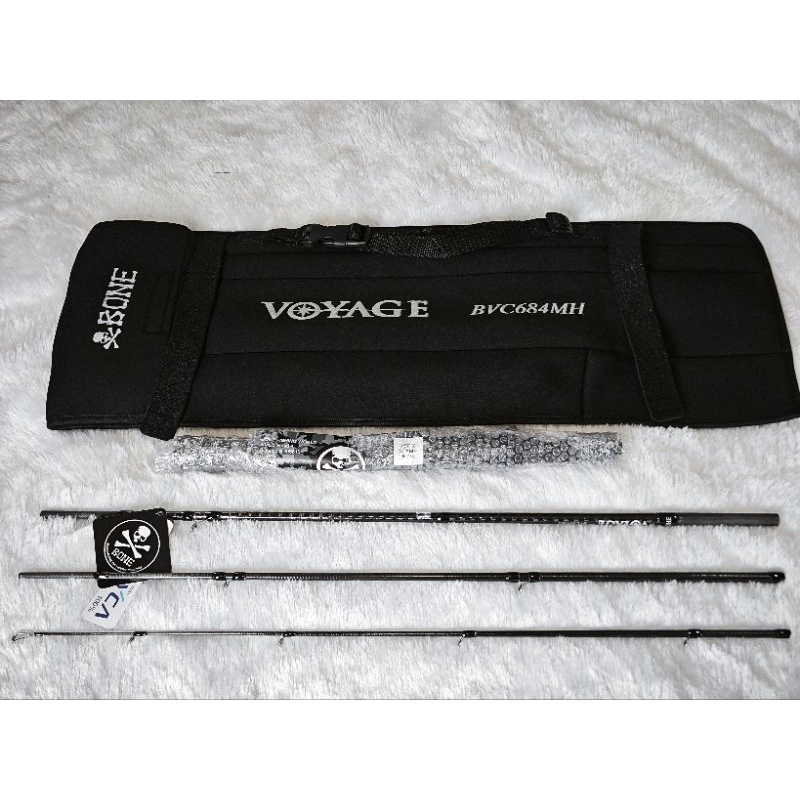 คันเบ็ด ☠️Bone BVC684MH Cast Travel 4pc 6ft8inch PE1-2 คันเบท
