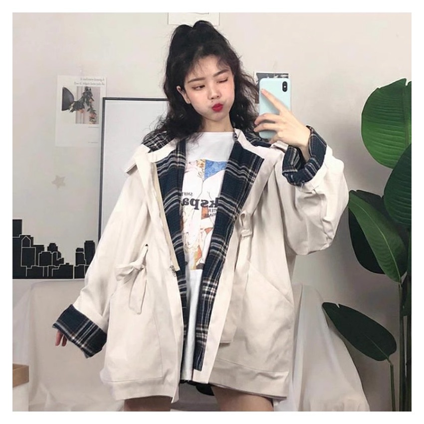 ล้างสต็อก🔥 PBBX01 เสื้อผ้าฤดูหนาว เสื้อคลุมแขนยาวสีทึบ แฟชั่นสตรีทย้อนยุคสไตล์เกาหลี ใช้เพื่อป้องกันความเย็น