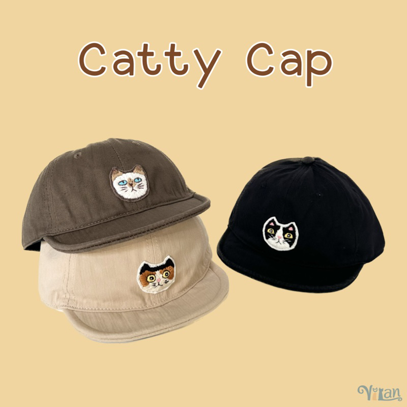 Catty cap หมวกแก๊ปปักลายแมว