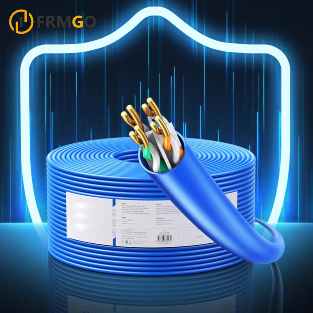 สายแลนอินเทอร์เน็ต305m  RJ45 CAT6  10Gbps ความเร็วสูง สายแบน วิ่งเต็มสเปก สำหรับเราเตอร์ คอมพิวเตอร์ สวิตช์ โทรทัศน์
