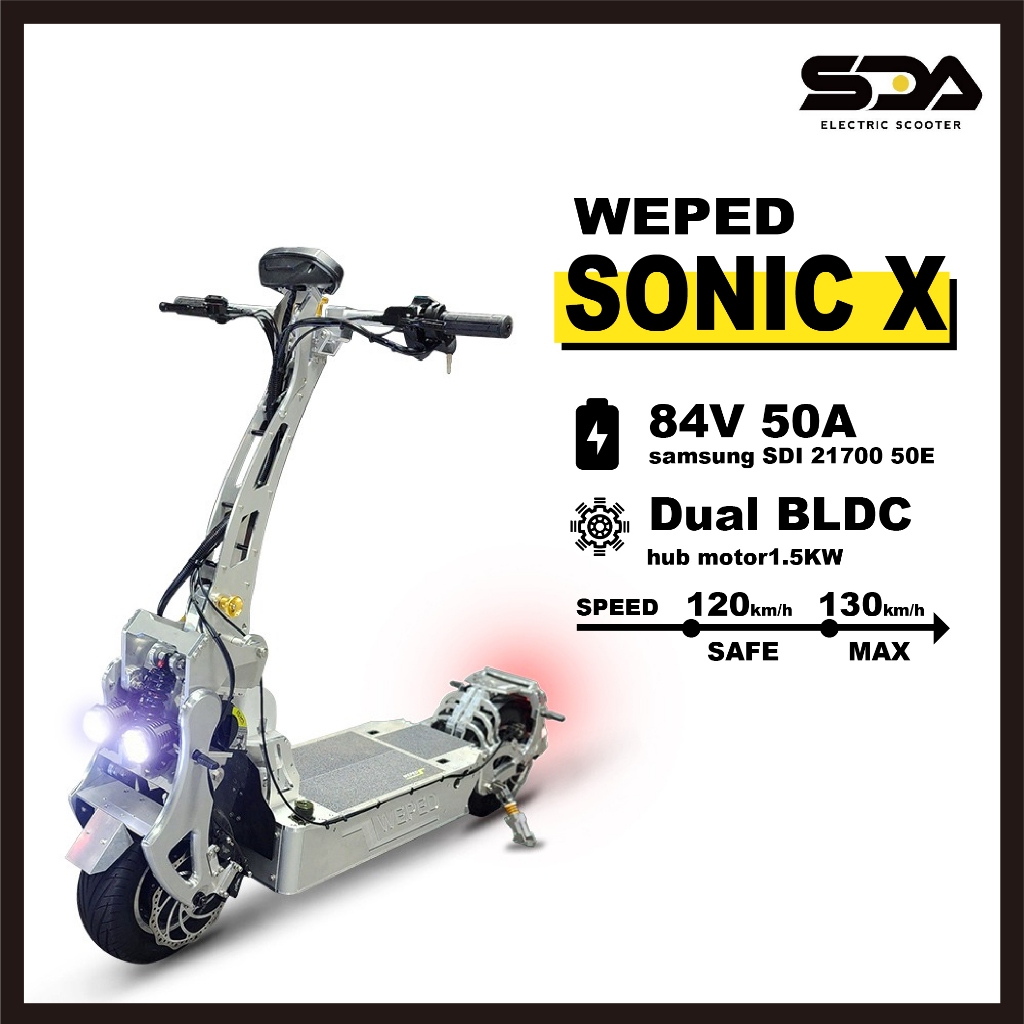 WEPED SONIC X E-SCOOTER 84V 50Ah - 4200Wh