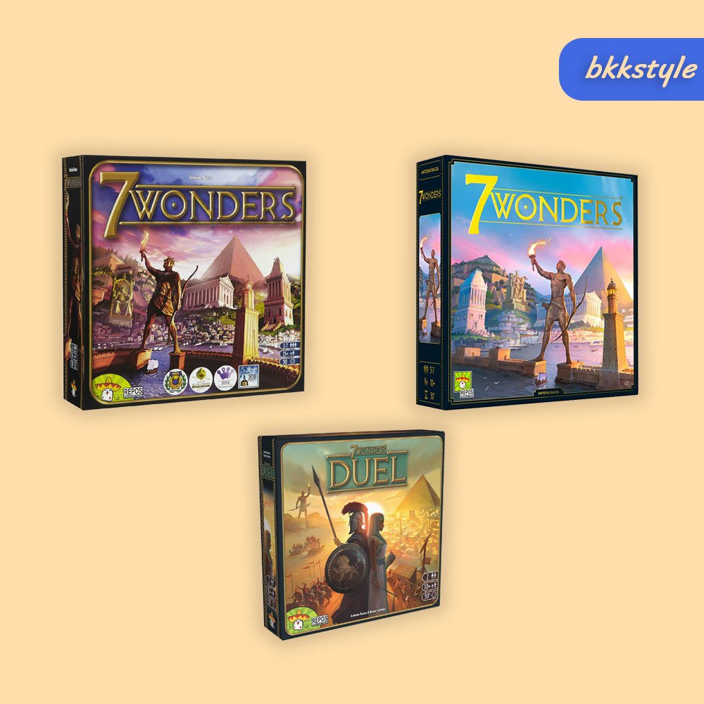 บอร์ดเกม 7 Wonders เจ็ดมหัศจรรย์แห่งอาณาจักร กลยุทธ์สร้างโลกในตำนาน 📌 พร้อมส่ง