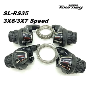 มือบิดเปลี่ยนเกียร์สำหรับจักรยาน Shimano RevoShift SL-RS35 6/7 Speed สำหรับรถพับ (ขายแยกซ้าย-ขวา กดที่ตัวเลือกสินค้า)