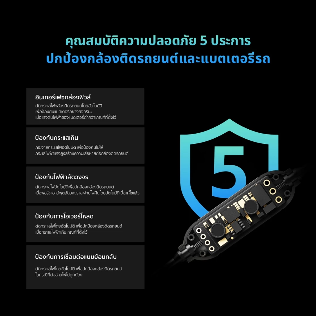 DDPAI OBD Intelligent Hardwire Kit 24H Parking Monitoring (Type-C) สายต่อตรงเพื่อบันทึกตอนจอด รองรับรุ่น N1 Dual/ N3 Pro thumbnail 8
