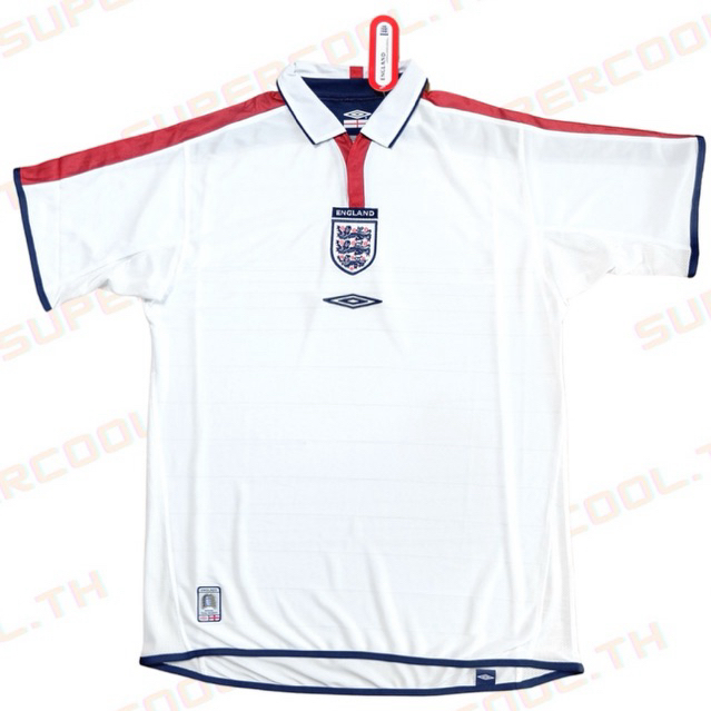 England 2004 Euro Home Jersey เสื้อบอลย้อนยุคทีมชาติอังกฤษ