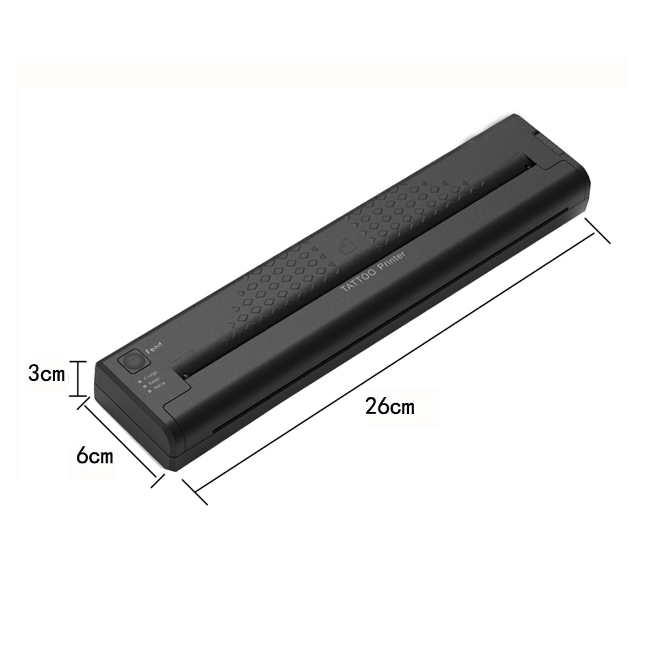 เครื่องปริ้นแบบสัก รุ่น ATS886 Bluetooth Mini Tattoo Printer Thermal ใช้งานกับกระดาษฟิล์มขนาด A4