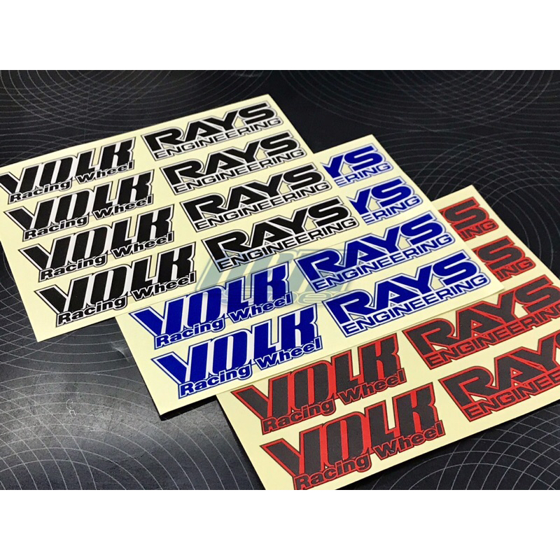 ‼️สินค้าราคาพิเศษ‼️สติ๊กเกอร์ติดก้านล้อ TE37 (1ชุดติดได้ 4วง)