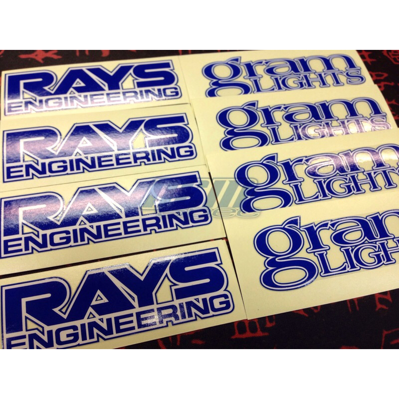 สติ๊กเกอร์ติดก้านล้อ gramlights 57F และ 57C (1ชุดติดได้ 4วง)