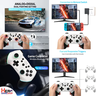 🇹🇭พร้อมส่งในไทย🇹🇭 จอยเกมส์ PC / Nintendo Switch จอยโปร / Joy Pro จอยเกมบลูทูธไร้สาย จอยสติ๊กไร้สาย bluetooth