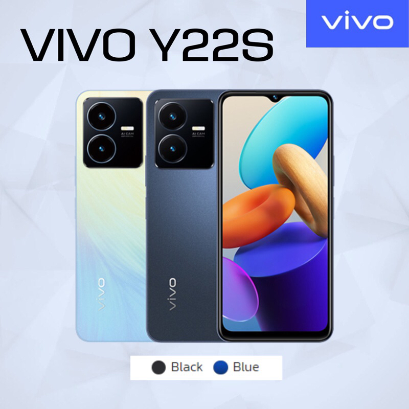 vivo Y22s (6GB+128GB) วีโว่โทรศัพท์มือถือ | CPU Snapdragon 680 | แบตเตอรี่ 5000mAhชาร์จไว18Wเครื่องใ