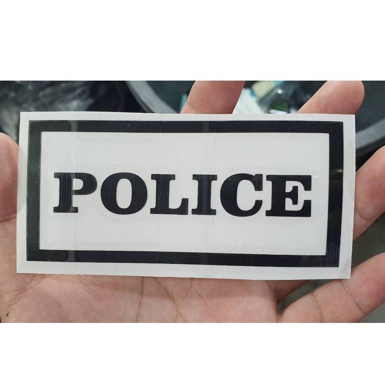 สติ๊กเกอร์ Police งานไดคัท PVC  กันน้ำ ไม่ว๊ด คงทน สวยงาม (มีหลายขนาด)