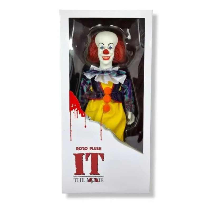 Mezco MDS Roto Plush  It Pennywise 1990 Stephen King Horror Movie Large Doll 45 cm