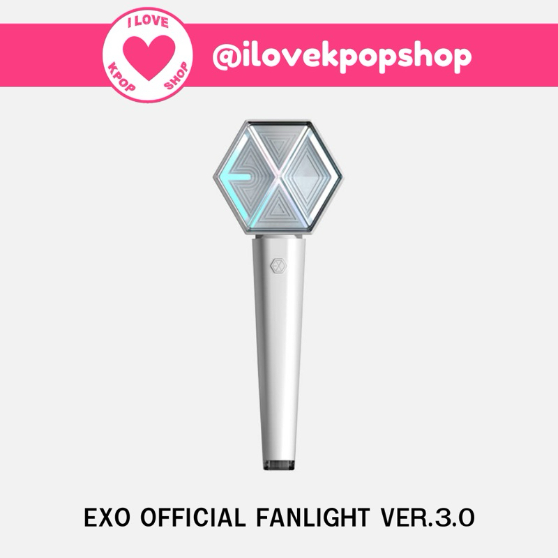 พร้อมส่ง แท่งไฟ EXO OFFICIAL LIGHSTICK VER 3 EXO LIGHT STICK มีการ์ดแถม EXO LIGHSTIC