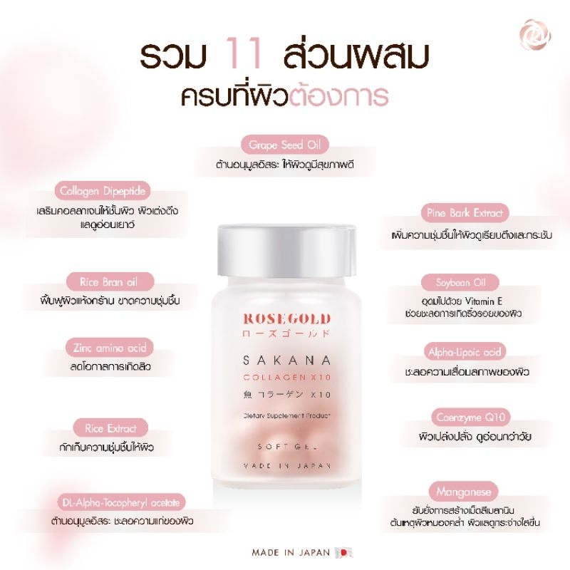 Rosegold SAKANA COLLAGENX10