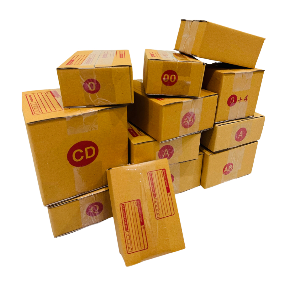 กล่องไปรษณีย์ ครบทุกขนาด 0 00 0+4 A AA AB 2A B C D E 2C CD C+8 B+7 T3
