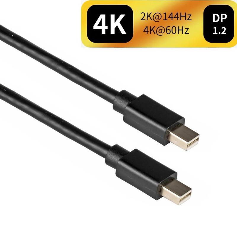Mini Displayport สายต่อ Thunderbolt 2 Mini DP ชายไปยัง Mini DP 4K 60Hz 6ft 1M