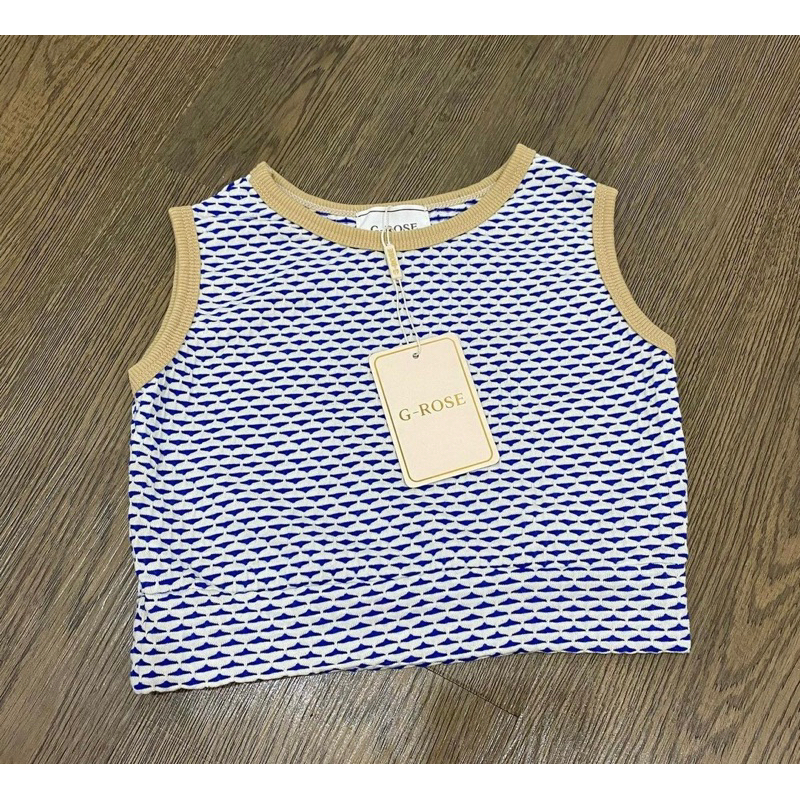 เสื้อครอปไหมพรมg-rose