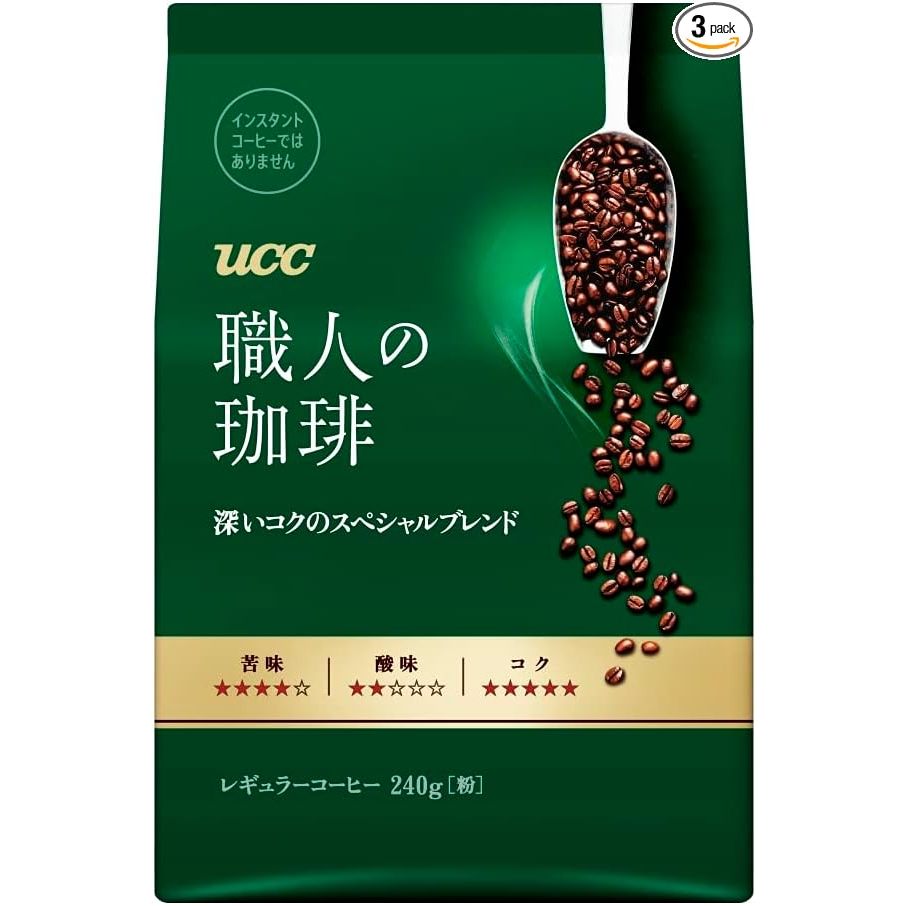 UCC Artisan Coffee Deep Rich Special Blend 240g x 3 กาแฟธรรมดา (ผง) [ส่งตรงจากญี่ปุ่น]