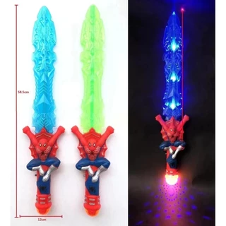 (พร้อมส่ง)ดาบซุปเปอร์ฮีโร่ของเล่นเด็ก มีไฟมีเสียง เล่นสนุก