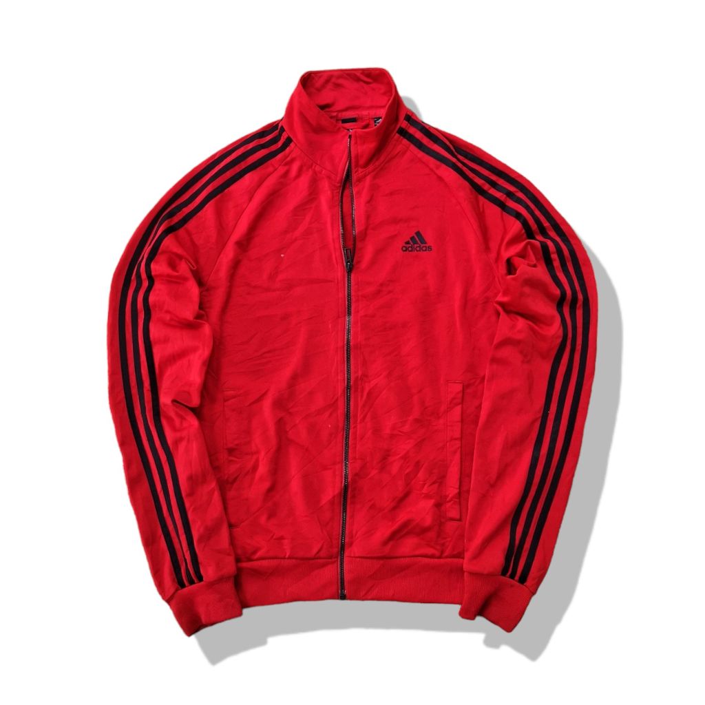 adidas Red Full Zipper Jacket รอบอก 41”