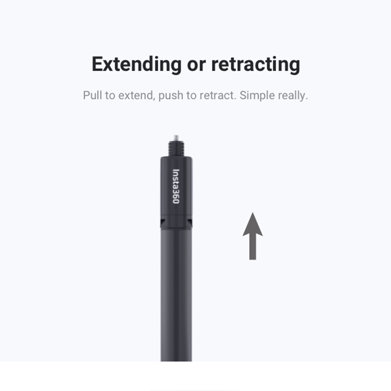 Insta360 2-in-1 Invisible Selfie Stick + Tripod 24-105 cm For GoPro / Insta360 / DJI | Action camera ของแท้ By Aquapro - รูปที่ 2