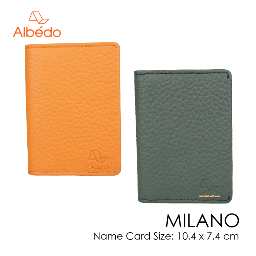 [Albedo] MILANO NAME CARD HOLDER กระเป๋าใส่นามบัตร หนังแท้ MILANO - ABML01574/ABML01596