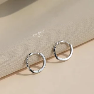 ESCOBAL ต่างหูเงิน Zircon Tpiral ตุ้มหูเงินแท้ ต่างหูเงินแท้925 ตุ้มหูเพชร Moissanite วาเลนไทน์