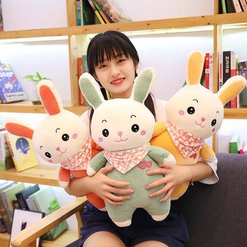 ตุ๊กตาผ้าห่มกระต่าย หมอนผ้าห่ม
